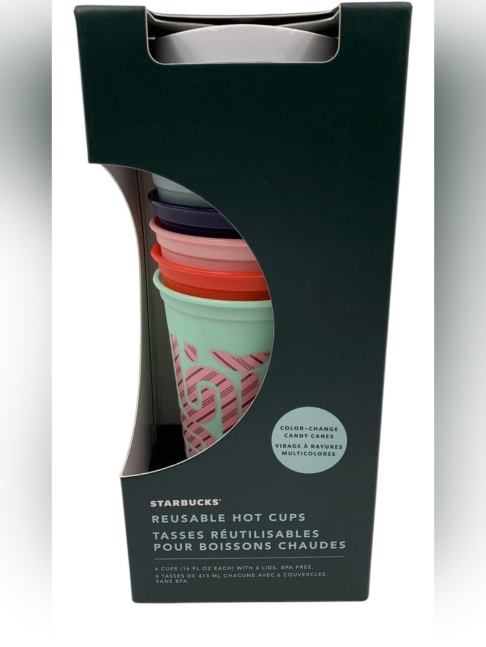 Starbucks Holiday Color Changing Reusable Hot Cups